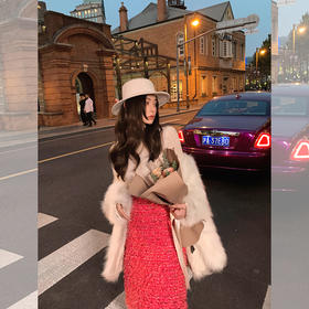 BeQueenStory  4种花式纱线小香编织半身裙