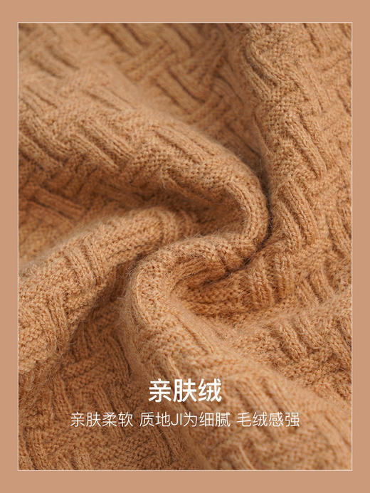 OLrain欧芮儿法式浅咖色针织衫女早秋2022年新款复古慵懒翻领开衫 商品图2