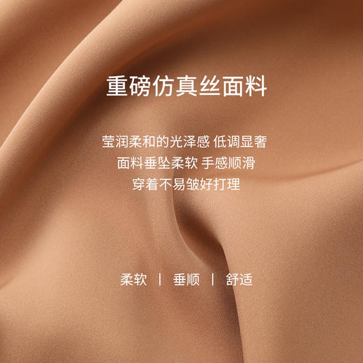 玳莎设计感尖领衬衫女2022早秋新款仿真丝衬衣通勤时尚简约上衣 CC31309 商品图3