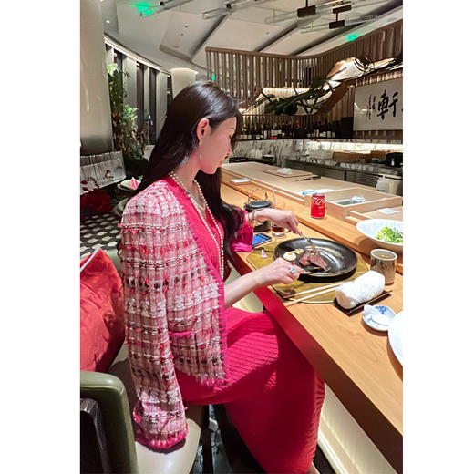 【年终福利，不退不换】【埃及艳后】贝壳绣撞色名媛风小香外套 商品图0