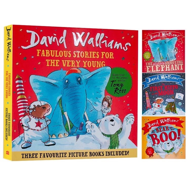 David Walliams 大卫威廉姆斯 儿童图画故事书 3册盒装