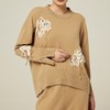 羊绒圆领提花手绣套衫 SJF94W217K 商品缩略图2