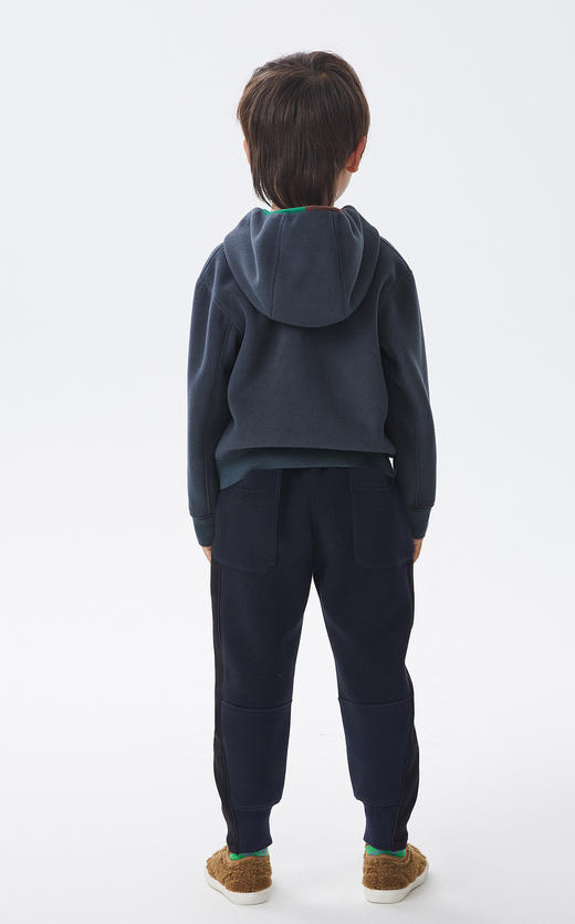 江南布衣童   22年秋款  拼色束脚长裤  1M9E10950 商品图5