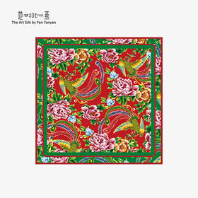 凤穿牡丹(110×110cm)