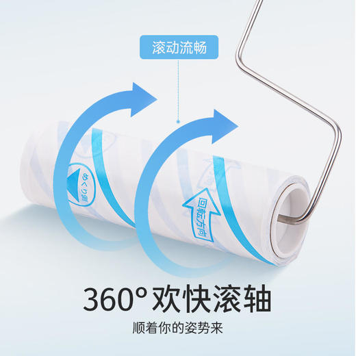 日本lec粘毛器可撕式滚筒家用清洁粘尘纸毛发衣服地板沾毛神器替换装3卷 商品图4