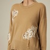 羊绒圆领提花手绣套衫 SJF94W217K 商品缩略图3