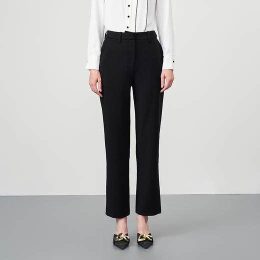 EITIE爱特秋冬新款女裤时尚休闲修身显瘦高腰裤子6705410 商品图2