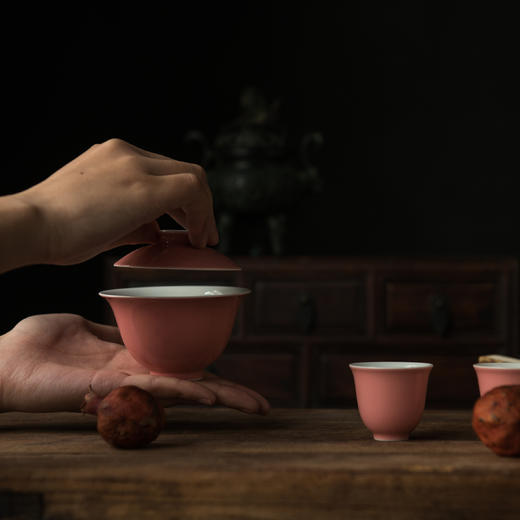 抱翁堂--桃花片盖碗思婷壶 商品图2