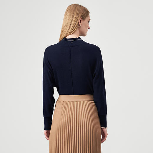 EITIE爱特爱简约百搭高领打底衫毛衣针织衫6801520 商品图4