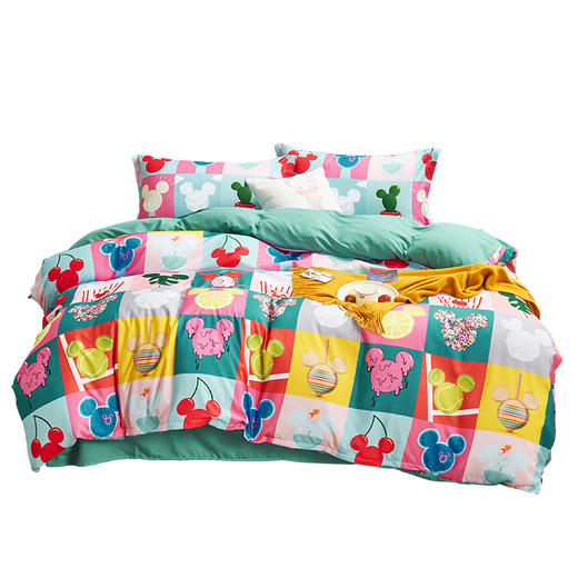 迪士尼·柔肤棉四件套（花型：米奇趣多多）DJM19-2023C /200x230cm【LXTX3.0】 商品图0