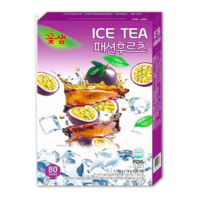 花泉 百香果味冰红茶固体饮料14g*80T  