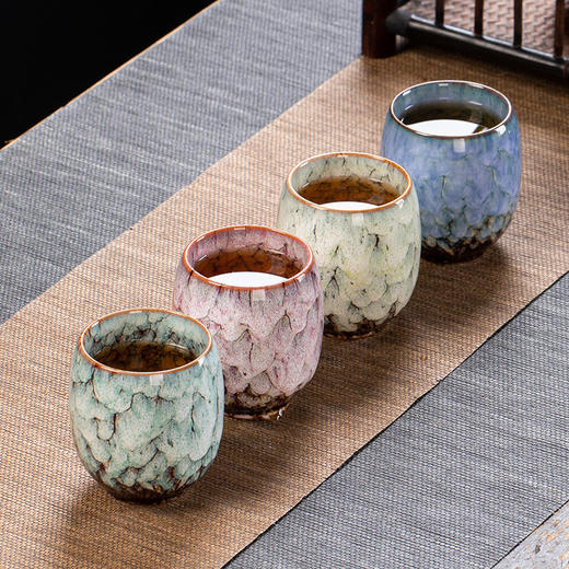 「窑变工艺礼盒装」窑变陶瓷主人杯家用功夫茶杯品茗杯个人单杯餐饮用具 商品图2