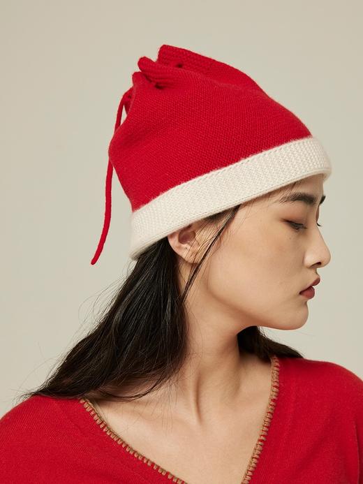 羊绒抽绳帽 SJS94P060K 商品图4