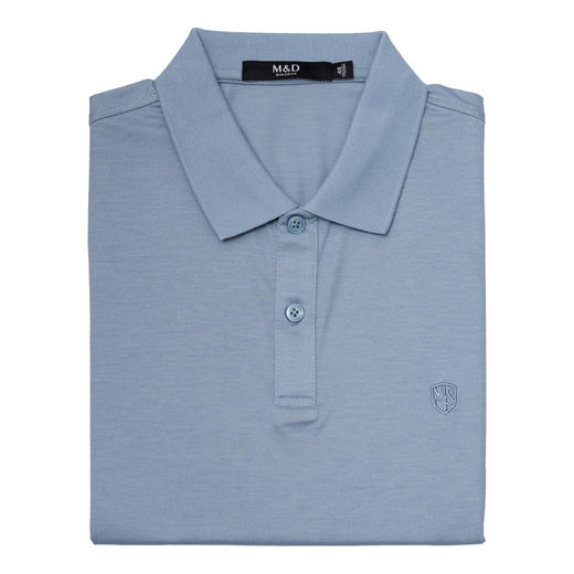 【菁英同款】名盾商务凉感POLO衫桑蚕丝男装翻领短袖T恤夏季22483 商品图4