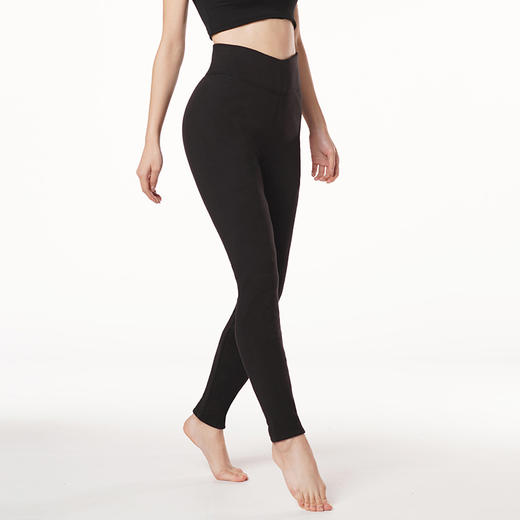 都市丽人基础系列超级暖负15度以下厚九分裤雅赛尔加加厚多层裤打底裤LL24B7 商品图1