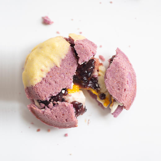 「处女座」紫米椰芒味｜冷冻经典版曲奇烧（4枚/盒） 商品图3