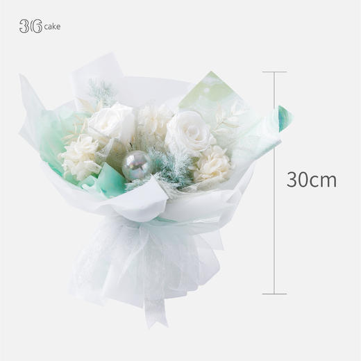 【福田罗湖暂无花束】【蛋糕+鲜花】处女座.奶油蛋糕，可选1.5/2.5磅（fwh） 商品图6