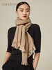 人字纹撞色羊绒围巾  SJF94P398W 商品缩略图1