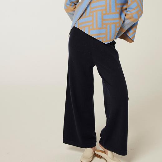 疗愈羊绒| 四季款针织羊绒女式直筒裤  SJF94K319K 商品图4