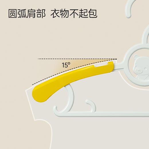 【积分兑换】bebetour 儿童衣架6个装 商品图1