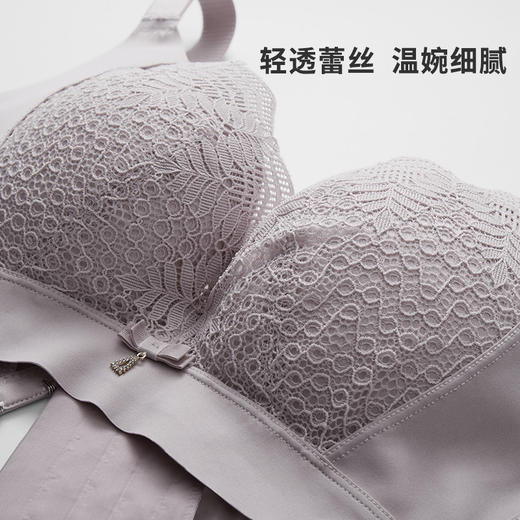 都市丽人美体纤塑中塑CD杯调整型文胸蕾丝薄3/4杯塑身衣塑身文胸四排扣无钢圈LJ22M7 商品图8