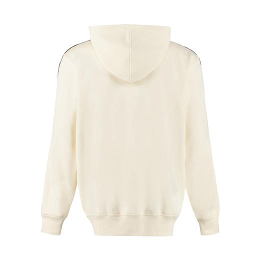 ALEXANDER MCQUEEN 亚历山大.麦昆 男士棉质袖子缝有品牌徽标带拉链连帽运动卫衣 浅黄色 654794 QTX75 0916 商品图1