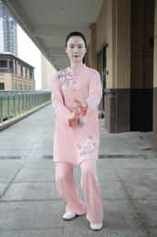 【女款】清香茉莉：温柔大气版型美显白天丝麻中长款太极服