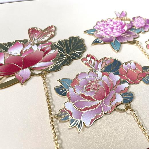 避暑山庄锦绣花语系列金属书签 商品图3