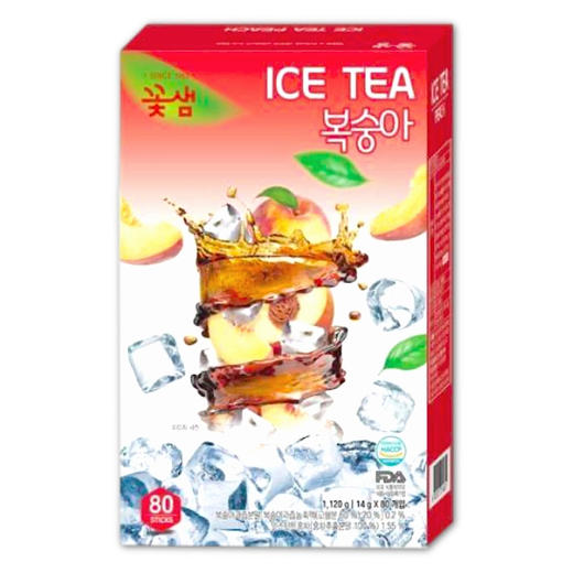 花泉 冰红茶固体饮料水蜜桃味14g*80T   商品图0