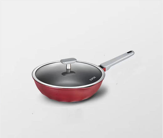 SUPOR苏泊尔火红点钛磨力不粘炒锅NC30WA3    30CM配硅胶铲 商品图0