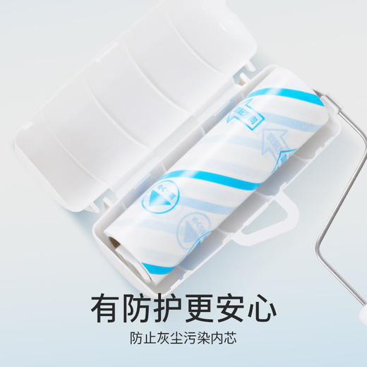 日本lec粘毛器可撕式滚筒家用清洁粘尘纸毛发衣服地板沾毛神器替换装3卷 商品图1