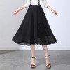 松紧高腰气质优雅，A字裙垂直大摆裙MYX-2215 商品缩略图0