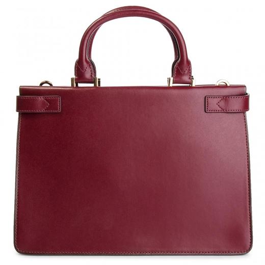 MICHAEL KORS 迈克·科尔斯 MK 女包Tatiana系列大号可拆卸单肩斜跨包手提包时尚提挎公文包 枣红色 30F8GT0S2L OXBLOOD 商品图2