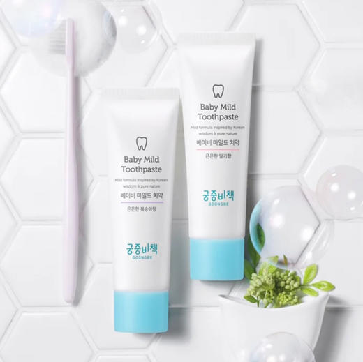 【孕妇可用】韩国 宫中秘策 宝宝换牙期无氟牙膏 80g 商品图12