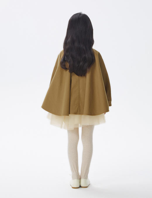 江南布衣童  22年秋款  棉质宽松休闲中长款风衣   1M9910440 商品图7