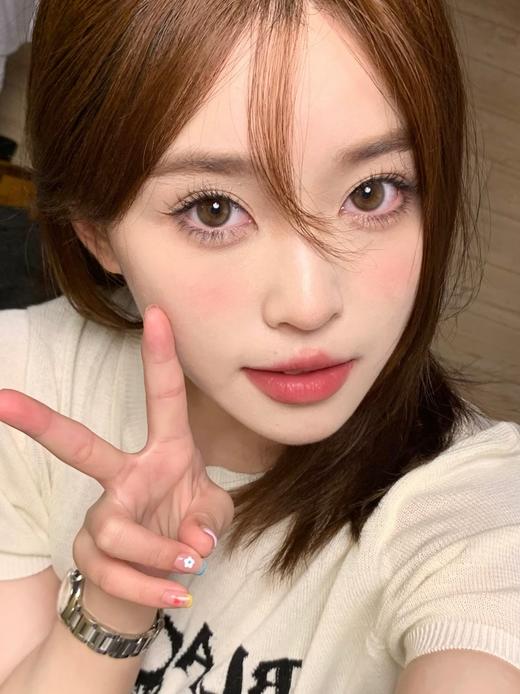 平价年抛丨水波光棕·Jellibo丨标注14.5mm 实际上眼效果14.2mm（年抛/2片装） 商品图1