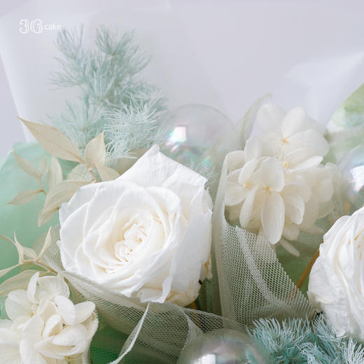 【福田罗湖暂无花束】【蛋糕+鲜花】处女座.奶油蛋糕，可选1.5/2.5磅（fwh） 商品图8