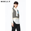 NEELLY纳俪商场同款条纹马甲女气质V领卡通刺绣修身针织衫马夹潮N22083A01101 商品缩略图2