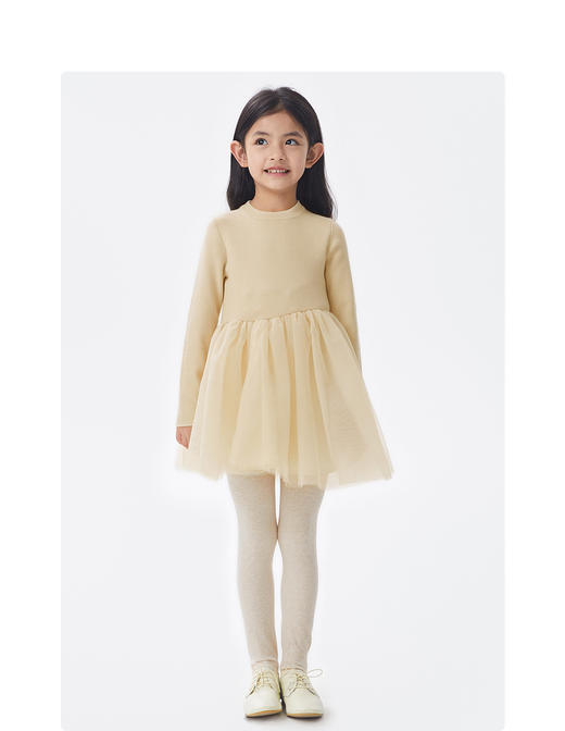 江南布衣童  22年秋款  针织贴身舒适长袖毛衫连衣裙   1M9G10760 商品图6