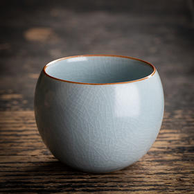 「素雅静美！数款可选」汝窑主人杯陶瓷功夫茶杯品茗杯个人杯汝瓷茶具茶盏单杯子餐饮用具