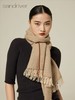 人字纹撞色羊绒围巾  SJF94P398W 商品缩略图0