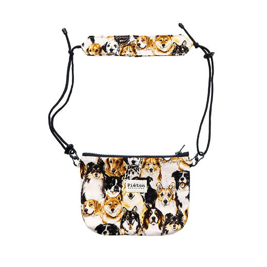 HUJI祤集pieton斜挎包插画好多狗狗 商品图0