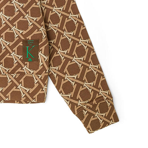 卡帕（Kappa） Kappa卡帕套头帽衫2022新款女满印运动卫衣休闲长袖外套K0C62MT01 商品图5