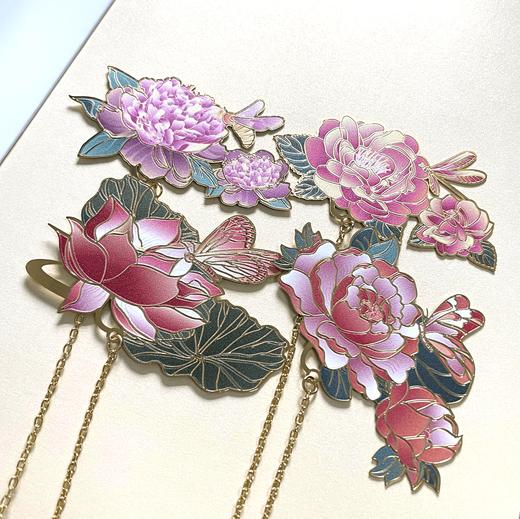 避暑山庄锦绣花语系列金属书签 商品图1