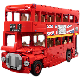 COGO CITY 双层巴士玩具积木车