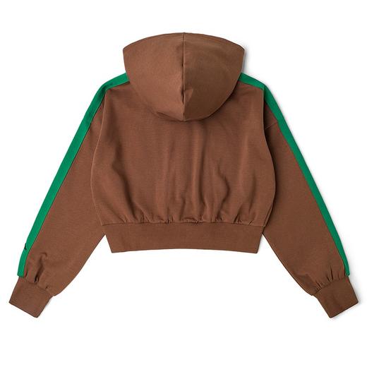 Kappa开身帽衫2022新款女短款运动卫衣休闲撞色外套K0C62MK04 商品图1