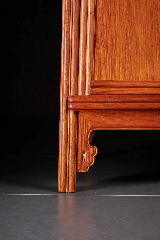 红桥红  家具严选  缅甸花梨（大果紫檀）【139瓜棱腿 小圆角柜】 商品图7