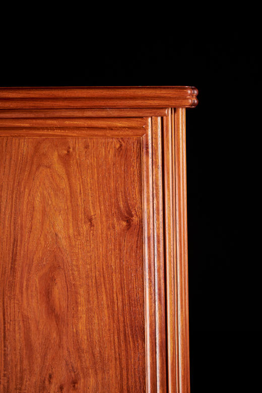 红桥红  家具严选  缅甸花梨（大果紫檀）【139瓜棱腿 小圆角柜】 商品图3