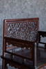 红桥红  家具严选  大红酸枝（交趾黄檀）【螭龙纹 玫瑰椅 三件套】 商品缩略图4
