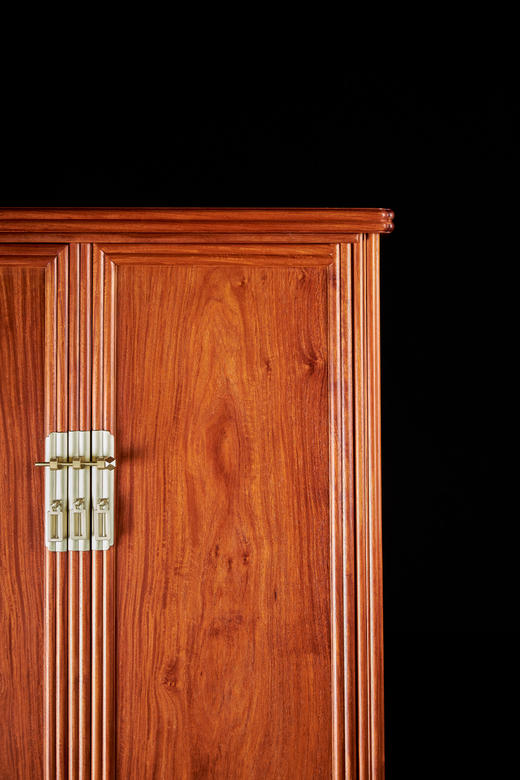 红桥红  家具严选  缅甸花梨（大果紫檀）【139瓜棱腿 小圆角柜】 商品图2